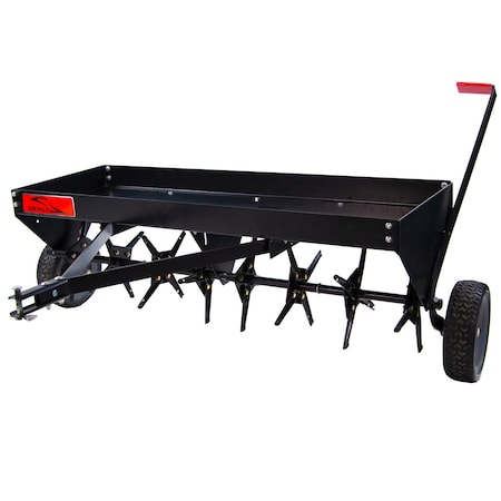 Brinly 48in Tow-Behind Plug Aerator: Heavy-Duty Design with 32 Steel Tines, 200 lbs. Weight Capacity PA-482BH